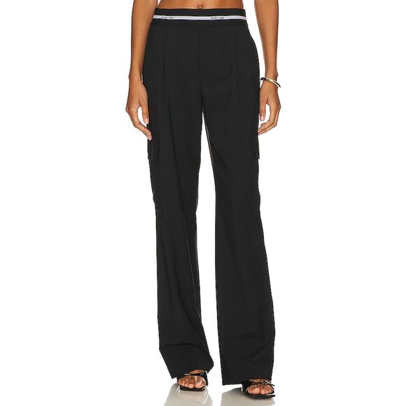 Helmut Lang 'Cargo' Black Pull On Cargo Pant Size 2 - Picture 1 of 5